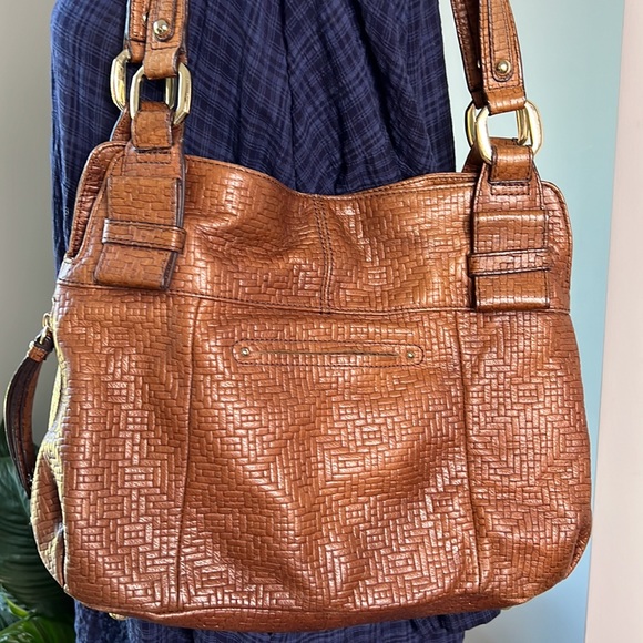 B. Makowsky Leather Bag Purse EUC - Picture 5 of 8